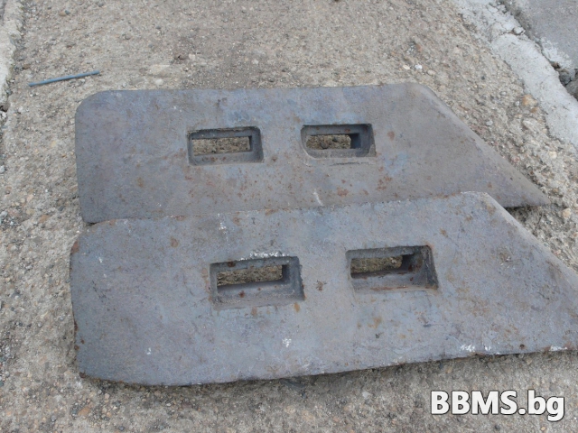Лопатки чугунени за бетонов възел – бетоносмесител